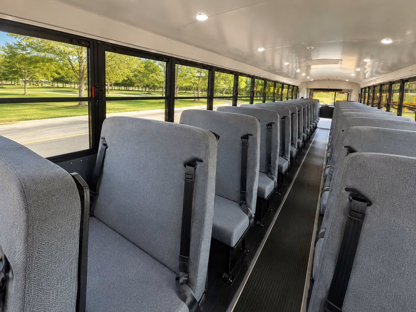 school bus inside