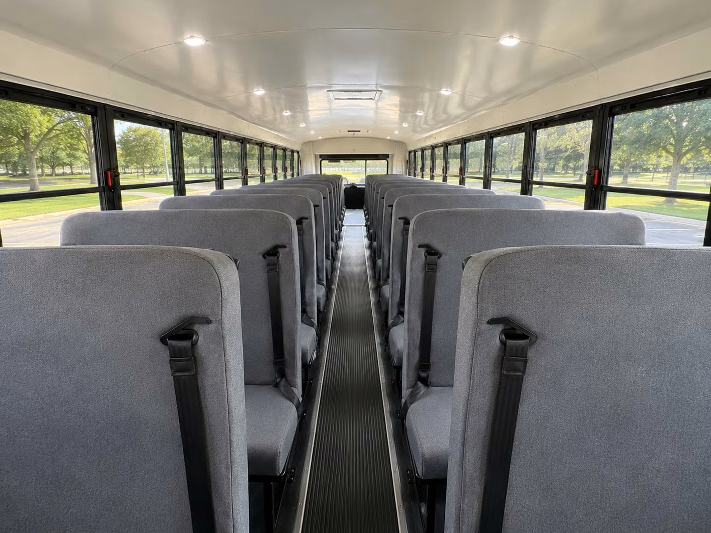 school bus interior